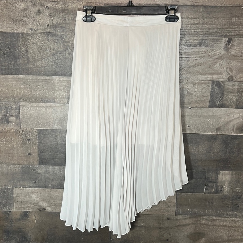 Light Gray Asymmetrical Leith Layered Skirt